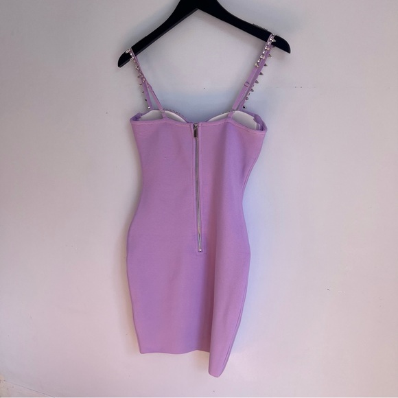 VERSACE styled Lilac Corset Dress Size S - Picture 4 of 5